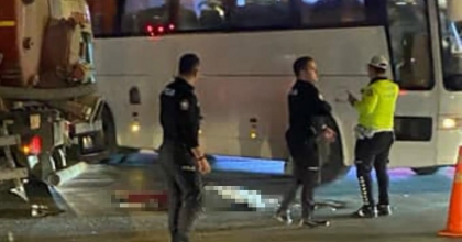 VİDANJÖRÜN ALTINDA KALAN MOTOSİKLET SÜRÜCÜSÜNÜN ACI SONU