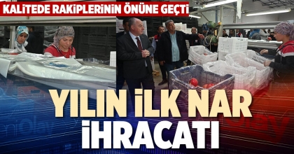 YILIN İLK NAR İHRACATI