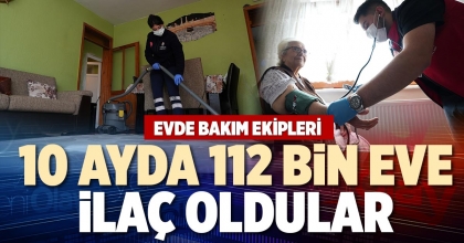 10 AYDA 112 BİN EVE İLAÇ OLDULAR