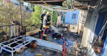 BODRUM’DA BİR EVDE YANGIN ÇIKTI
