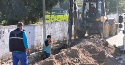 SÖKE’DE YAĞMUR SUYU HATTI ÇALIŞMALARI SÜRÜYOR