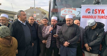 ŞUHUT’DA UMRE KAFİLESİ KUTSAL TOPRAKLARA YOLLANDI