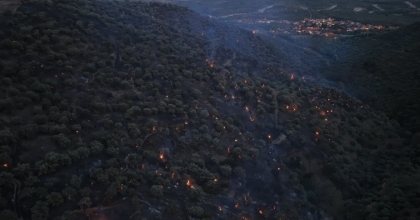 BOZDOĞAN YANGINI BÜYÜK ÖLÇÜDE KONTROL ALTINA ALINDI
