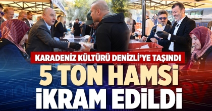 5 TON HAMSİ İKRAM EDİLDİ