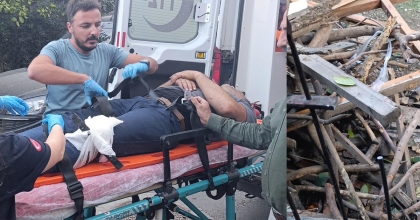  BACAĞINA SAPLANAN KORKULUK DEMİRİ İLE HASTANEYE KALDIRILDI