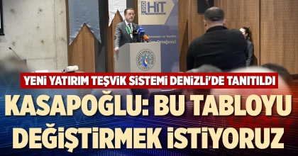 KASAPOĞLU: BU TABLOYU DEĞİŞTİRMEK İSTİYORUZ