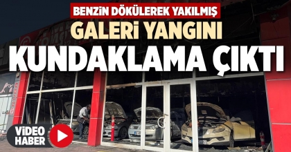 GALERİ YANGINI KUNDAKLAMA ÇIKTI