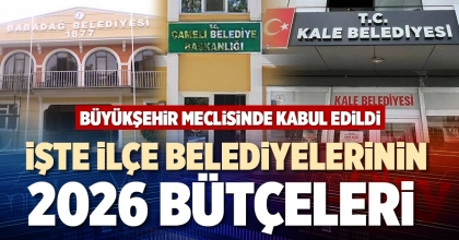 İŞTE İLÇE BELEDİYELERİNİN 2026 BÜTÇELERİ