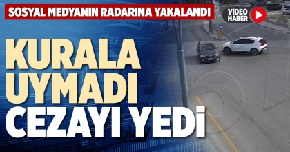 KURALA UYMADI CEZAYI YEDİ