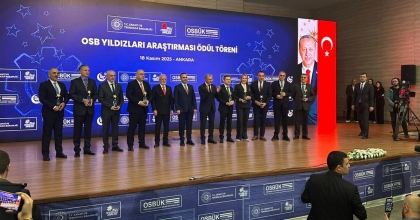  OSB’NİN YILDIZLARI ÖDÜLLENDİRİLDİ