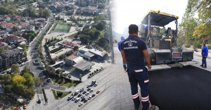 TAŞGEÇİT CADDESİ’NDE YOL YENİLEME BAŞLADI