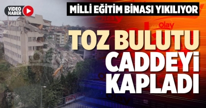 TOZ BULUTU CADDEYİ KAPLADI