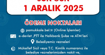 PAMUKKALE BELEDİYESİ VERGİ İLAN