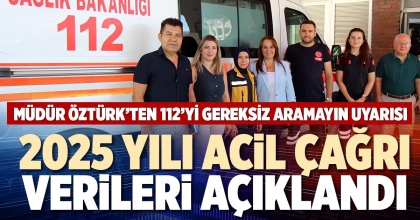 2025 YILI ACİL ÇAĞRI VERİLERİ AÇIKLANDI