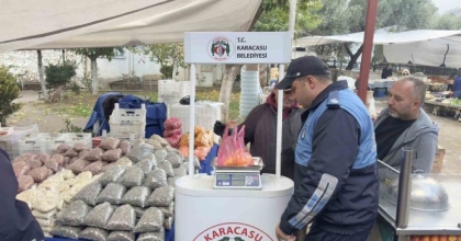 KARACASU’DA TARTI KONTROL NOKTASI
