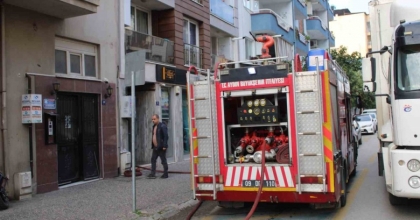 KLİMADAN ÇIKAN YANGIN KISA SÜREDE SÖNDÜRÜLDÜ
