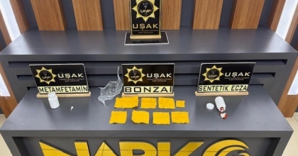 UŞAK’TA ÇOK SAYIDA UYUŞTURUCU MADDE ELE GEÇİRİLDİ
