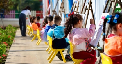 DİDİM’DE KREŞ ÖĞRENCİLERİNDEN RESİM ETKİNLİĞİ
