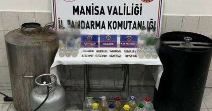 MANİSA’DA JANDARMADAN SAHTE İÇKİ OPERASYONU
