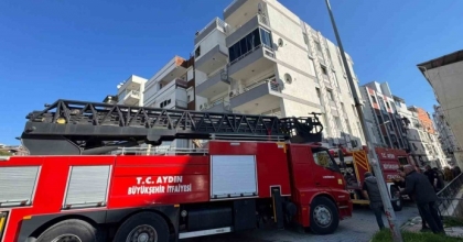 SÖKE’DE EVİN ASPİRATÖRÜNDEN ÇIKAN YANGIN KORKUTTU
