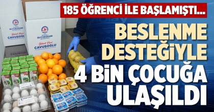 BESLENME DESTEĞİYLE 4 BİN ÇOCUĞA ULAŞILDI