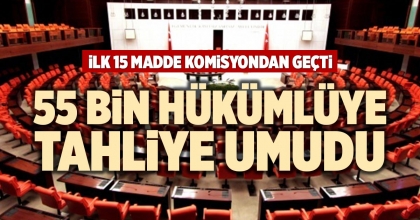 55.000 HÜKÜMLÜYE TAHLİYE UMUDU