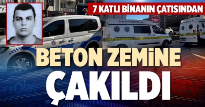 BETON ZEMİNE ÇAKILDI