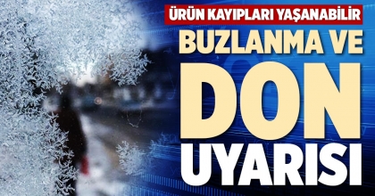BUZLANMA VE DON UYARISI