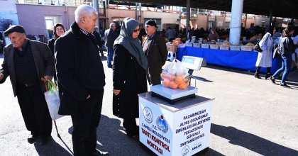 ÇAMELİ BELEDİYESİNDEN 'GÜVENLİ TERAZİ' UYGULAMASI