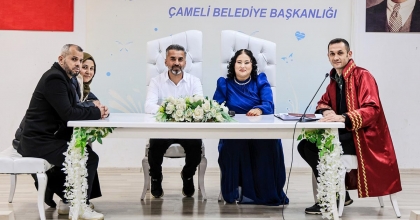 ÇAMELİ’DE YILININ SON NİKÂHI KIYILDI