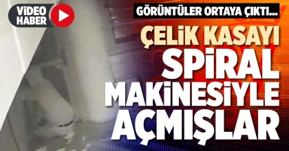 ÇELİK KASAYI SPİRAL MAKİNESİYLE AÇMIŞLAR