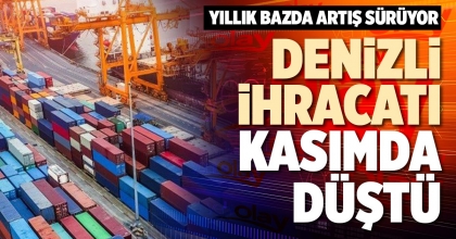 DENİZLİ İHRACATI KASIMDA DÜŞTÜ