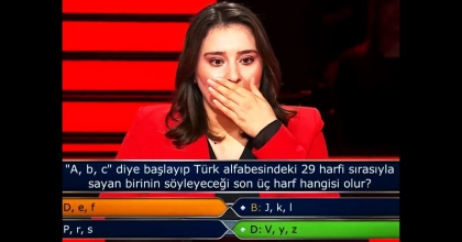 KİM MİLYONER OLMAK İSTER’DE YARIŞMACIYA SOĞUK DUŞ