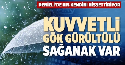 KUVVETLİ GÖK GÜRÜLTÜLÜ SAĞANAK VAR