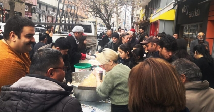 MİMAR SİNAN CADDESİ ESNAFINDAN PİLAV HAYRI