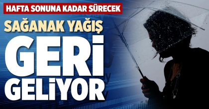 SAĞANAK YAĞIŞ GERİ GELİYOR
