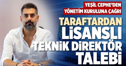 TARAFTARDAN LİSANSLI TEKNİK DİREKTÖR TALEBİ