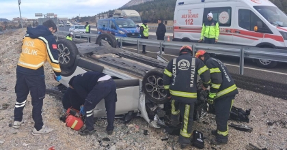 TAVAS MAKASINDA KAZA: 1 KİŞİ ÖLDÜ