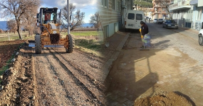 TAVAS’TA YOL ÇALIŞMALARI HIZLA SÜRÜYOR