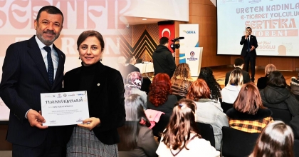 ÜRETEN KADINLAR E-TİCARET SERTİFİKALARINI ALDI