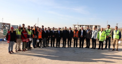 VALİ COŞKUN’DAN ARITMA TESİSİ ŞANTİYESİNE ZİYARET