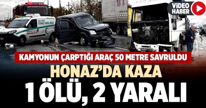 HONAZ’DA KAZA: 1 ÖLÜ, 2 YARALI