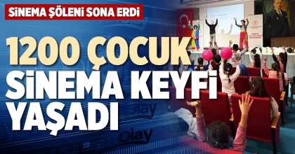 1200 ÇOCUK SİNEMA KEYFİ YAŞADI