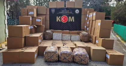 UŞAK’TA KAÇAK TÜTÜN VE MAKARON OPERASYONU
