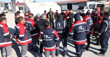 BELEDİYE PERSONELİNE ÇADIR KURMA EĞİTİMİ