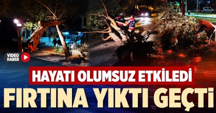 FIRTINA YIKTI GEÇTİ