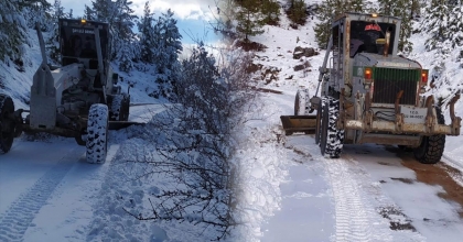 KAPANAN KÖY YOLLARI AÇILIYOR