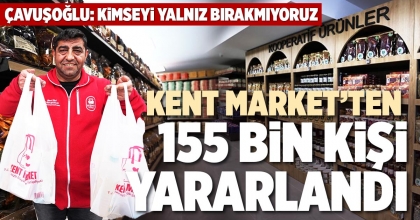 KENT MARKET’TEN 155 BİN KİŞİ YARARLANDI