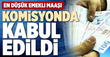 EN DÜŞÜK EMEKLİ MAAŞI KOMİSYONDA KABUL EDİLDİ