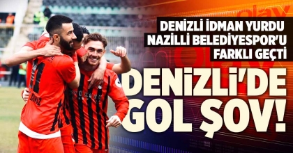 DENİZLİ İDMAN YURDU NAZİLLİ BELEDİYESPOR'U FARKLI GEÇTİ